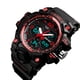 thumbnail image 4 of Reloj impermeable con pantalla dual, luz de fondo, esfera redonda, deportes, reloj de pulsera digital, alarma, cronómetro Inevent EL4547-01, 4 of 7