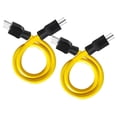 thumbnail image 1 of Cable de ExtensióN Macho Doble de Enchufe de 3 Clavijas de 2 Pies, Adaptador de Cable de 12 AWG 125 V NEMA 5-15P a 5-15P, RV, para Interruptor de Transferencia, 1 of 7