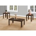 thumbnail image 3 of Monarch Specialties Table Set, 3pcs Set, Coffee, End, Side, Accent, Living Room, Laminate, Walnut, Transitional, 3 of 4