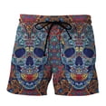 thumbnail image 1 of Men Swim Trunks Drawstring Elastic Waist Quick Dry Beach Shorts with Mesh Lining Swimwear Bathing Suits, 1 of 2