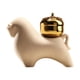 thumbnail image 2 of Estatua de animal en miniatura para decoración de mesa, figura decorativa de Feng Shui chino Estatua de vaca caqui, 2 of 9