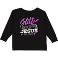 thumbnail image 3 of Inktastic Glitter Jesus Girls Long Sleeve Toddler T-Shirt, 3 of 5