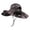 Clear, variant on Solar Powered Fan Cooling Mist Dual Fans Wide Brim Water-Resistant Bucket Unisex Hat for Outdoor Work Camping Hiking, Black