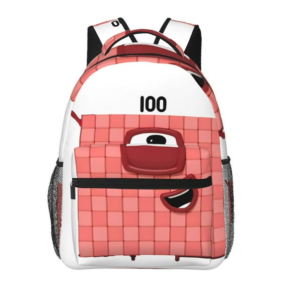 Number blocks-1 Laptop Busienss Casual Daypack Travel Backpack Schoolbag Bookbag Bags