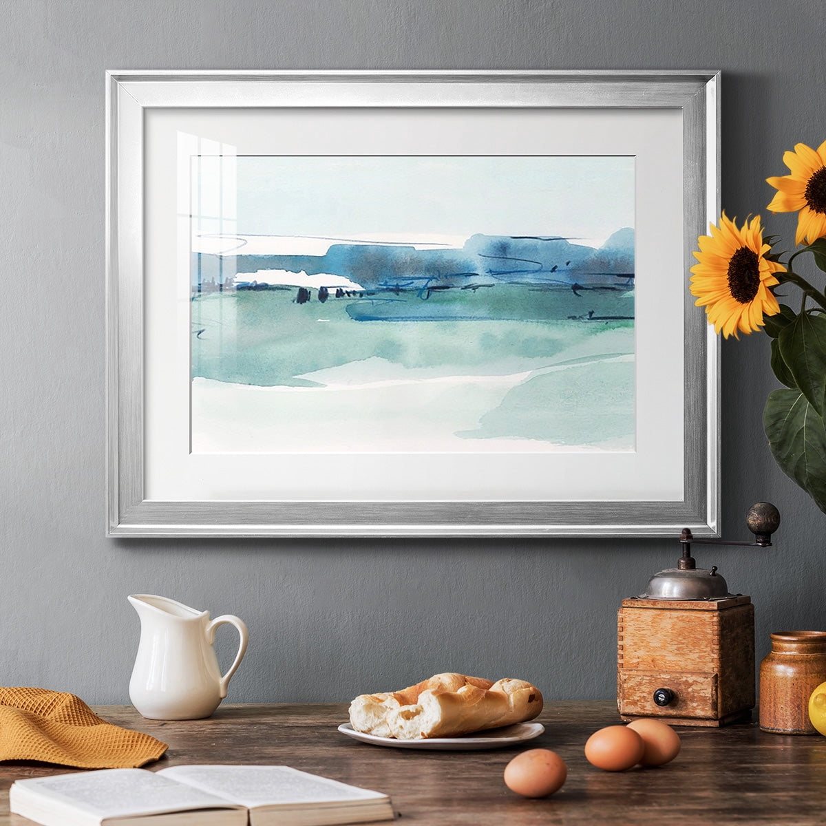 Ultramarine Vista I Premium Framed Print - Ready to Hang