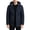 Dark Blue, variant on LYSMORA Mens Mid Length Detachable Hood Quilted Puffer Coat Zip Snap Windproof Winter Warm Parka Business Casual Outerwear Jacket