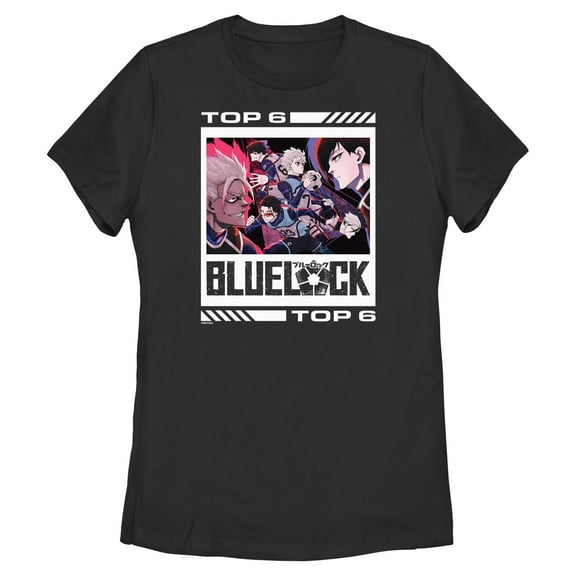 Womens Blue Lock Top 6 Players T Shirt