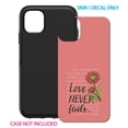 thumbnail image 2 of DistinctInk Custom SKIN / DECAL compatible with OtterBox Symmetry for iPhone 11 Pro (5.8" Screen) - 1 Corinthians 13 - Love Never Fails - Flower, 2 of 5