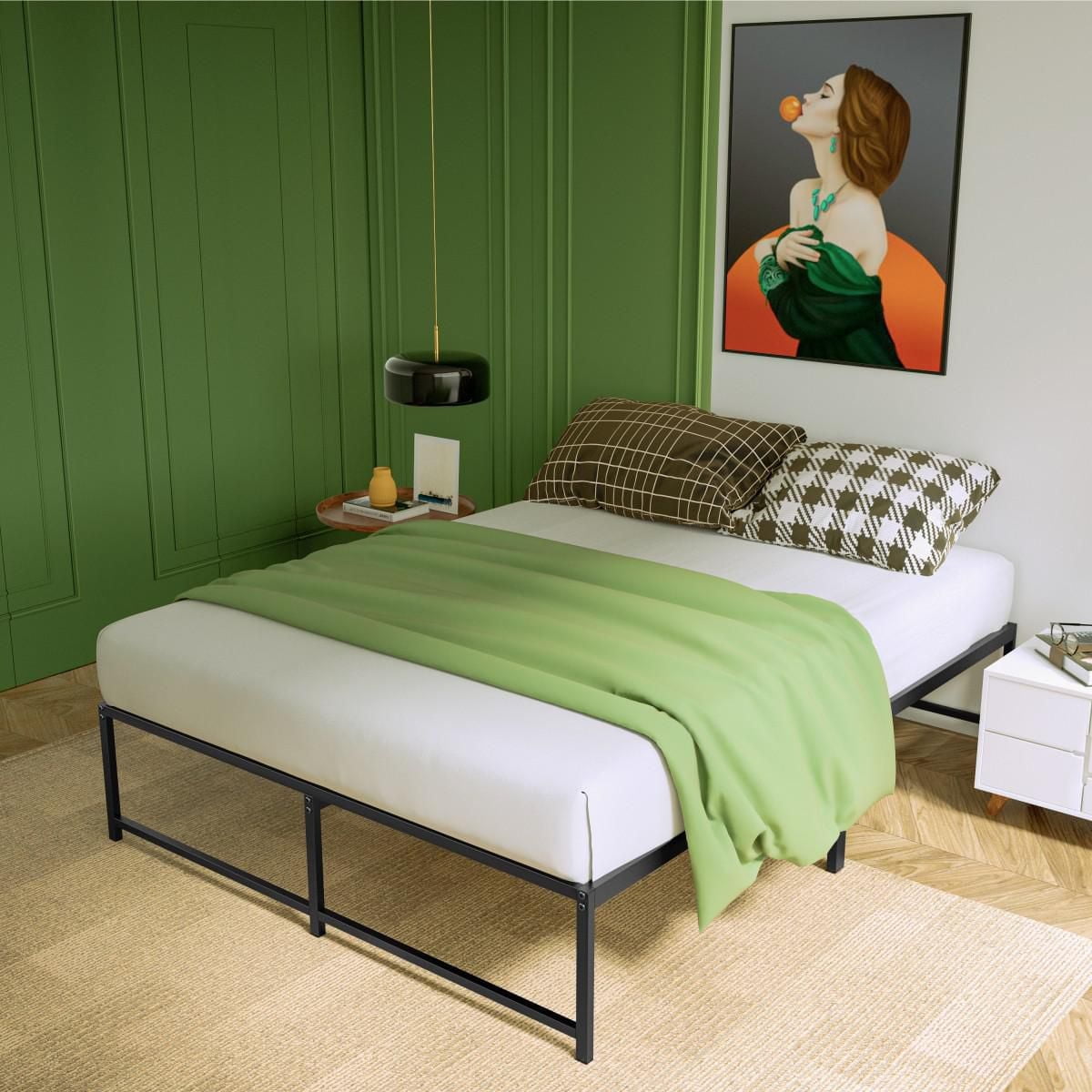 Henry Structure de lit Queen, Noir