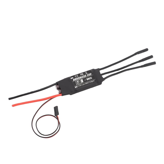RC Avión Sin Escobillas ESC, Sin Escobillas ESC 4.0mm Conector Hembra Banana Silicona Cobre 60A Para Drones