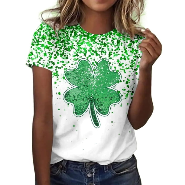Camisetas Casuales de Manga Corta con Cuello de Tripulación Impresa de San Valentín Tee Gráfica Ligera Top 95% Poliéster 5% Elastano para el Uso Diario, Camiseta de Moda Cómoda