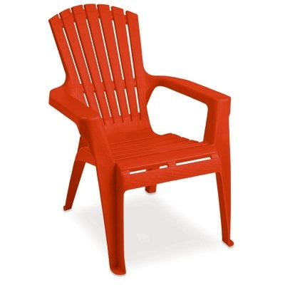 ADIRONDACK Chaise Enfant Rouge (Lot de 1)