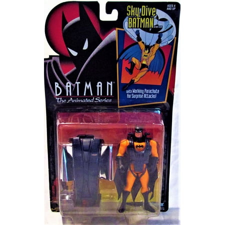 Batman the Animated Series Sky Dive Batman with Working Parachute Action Figure
