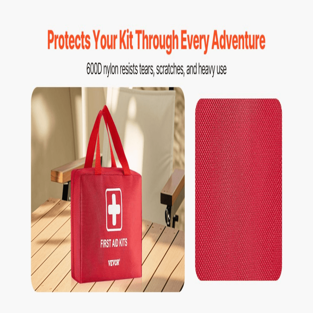 First Aid Kit 500 Pieces, Large Survival Bag - Emergency Medical Supplies for Home, Car, Travel, Outdoor Adventures