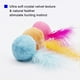 thumbnail image 4 of Juguete para gatos con bola de sonajero peludo con pluma y hierba gatera, bolas interactivas con pompones para gatos, suaves y ligeras, 2 pulgadas, paquete de 3., 4 of 5