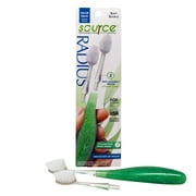 Radius Source Toothbrush with Replaceable Heads, Value Pack, 1 Handle, 2 Heads, Soft, Adult