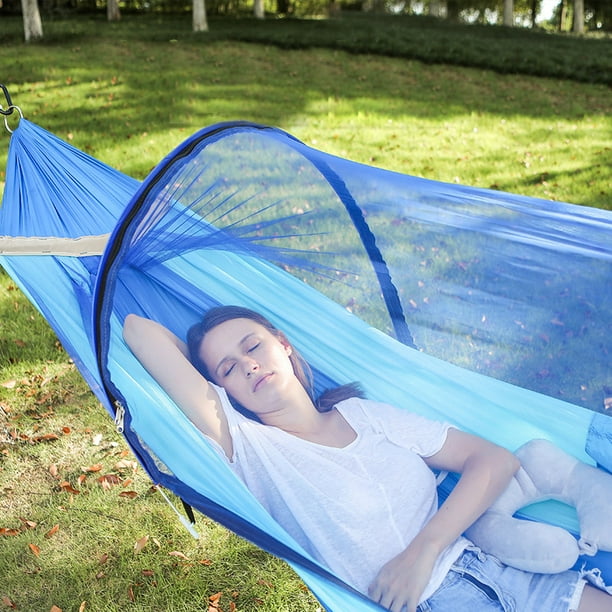 Netted hammock top