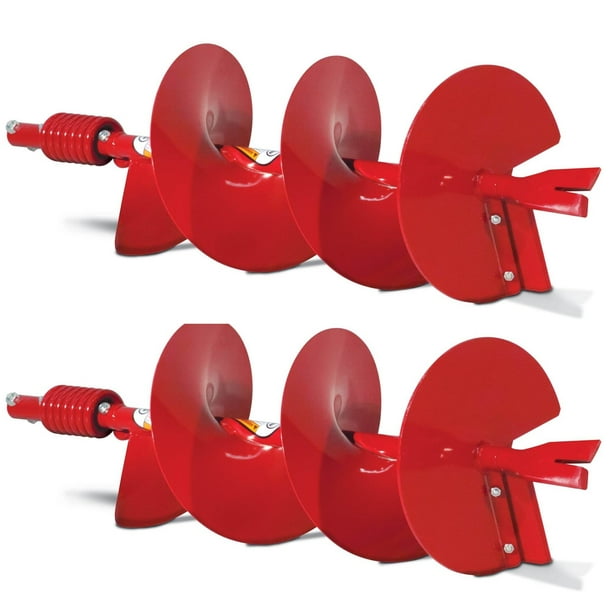 Earthquake EA10F 10" Earth Auger Fishtail Point Post Hole Digger Bit (2 Pack)