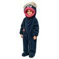 thumbnail image 6 of Cozy Fuzzy Big Mouth Monster Onesie, Warm Long Sleeve Pajamas with Shoe, Loose Fit, Home Casual Wear, Suitable for Sleep and Relaxing(Gray-with Shoe,100cm), 6 of 6
