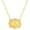 Embossed Gold A, variant on Belt Buckle Initial Letter Necklace For Women,14k Gold Plated With Embossed Charm Pendant Necklaces Dainty Sliver Western Personalized Gift Jewelry