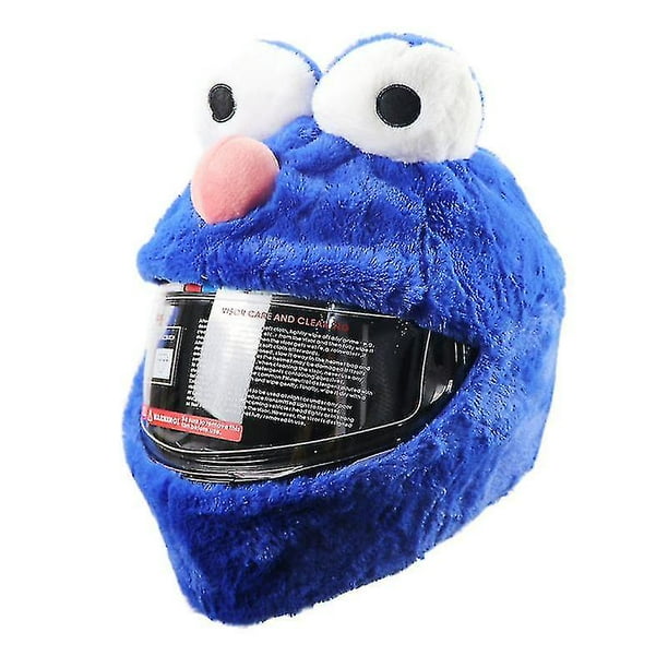 Fundas de peluche para casco de motocicleta con dibujos animados, divertido paseo y regalo, casco no incluido