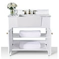 thumbnail image 4 of Ancerre Designs Adeline 36" Farmhouse Wood Bathroom Vanity Set in White, 4 of 6