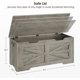 thumbnail image 3 of Cofre de Almacenaje de Ratán, Caja de Juguetes de 39.4" para Niños, Banco con Bisagra de Seguridad, 3 of 7