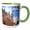 Green/White, variant on 3drose, Germany, Nuremberg, Towers of St Sebald Church - Eu10 Mgl0145 - Miva Stock, 11oz Two-tone Red Mug