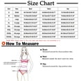thumbnail image 5 of Sexy Más Tamaño Traje de Baño sin Dorso Dos Piezas Conservador Impreso Traje de Baño con Almohadillas de Sujetador Extraíbles, Traje de Baño de Secado para Piscina de Playa, 5 of 5