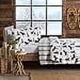 thumbnail image 3 of great Bay Home Couvre-Lit Lodge Courtepointe Grand Lit avec 2 Taies d'Oreiller Cabane Ensemble de Courtepointe Réversible 3 Pcs Quatre Saisons Courtepointe Rustique Couvre-Lit Ensemble de Lit collection Nature Sauvage (Orignal - Chocolat), 3 of 4