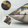 thumbnail image 4 of Mountain Throw Pillow Covers,Tree Pillow Cover Decorative Pillows Nature,Yellow Blue Black Camping Pillow Covers 18X18 Set of 2 Linen for Couch Sofa Cabin Decor Forest Pillow Case,Pillow Mountains, 4 of 6