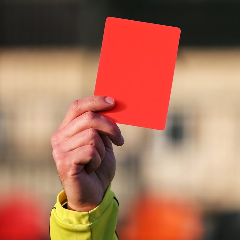 10 Pcs Tools Volleyball Professional Referee Cards Referee Red 