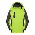 thumbnail image 4 of QSXADF Men's Full Zip Up Jacket Windproof Long Sleeve Hooded Lightweightful Fall Hiking Outdoor Coat, 4 of 5