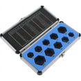 thumbnail image 1 of 10pcs 3/8" Drive Socket 9-19mm Damaged Nut Stud Extractor Bolt Remover Locking, 1 of 1