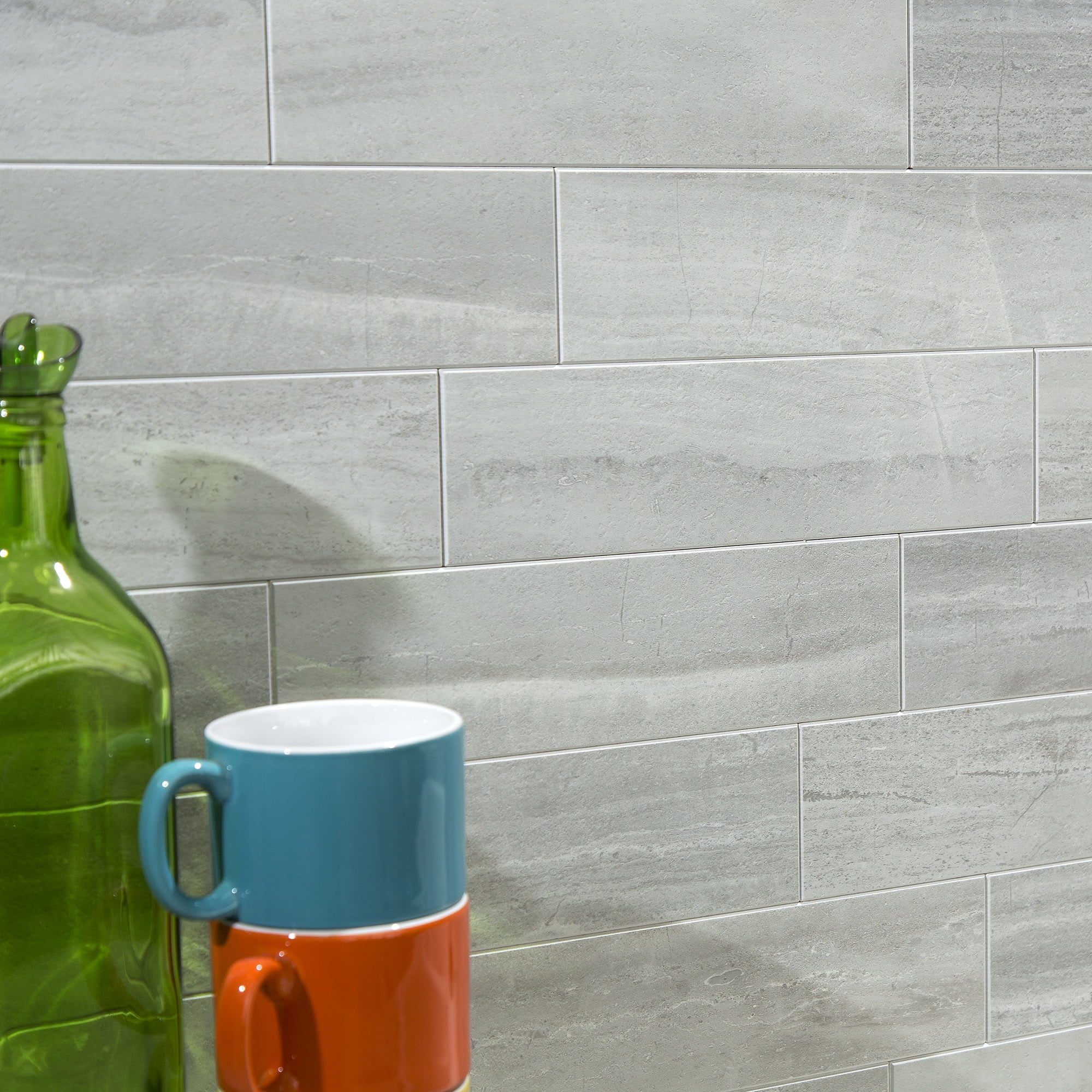Aspect Collage 12.75in x 5.9in Peel and Stick Backsplash in Roman Slab 15 Sq Ft Kit