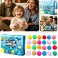thumbnail image 2 of Mystery Dumpling Squishy Toy Set, 24 Pack Ocean Theme Countdown Calendar with 24 Mini 3.5cm Dumpling Squeeze Toys, Stress Relief Fidget Toys for Kids and Adults, 2 of 5