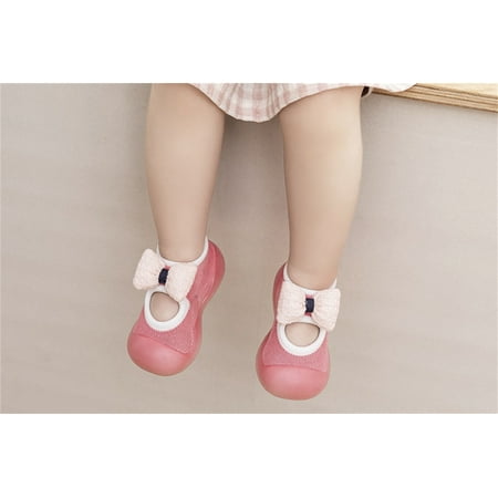 

eczipvz Toddler Shoes Toddler Kids Baby Boys Girls Shoes First Walkers Cute Bowknot Soft Antislip Wearproof 3 Month (Pink 22 Toddler)