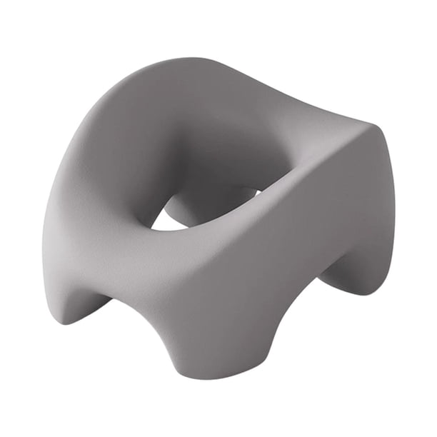 Almohada ergonómica para boca abajo, para dormir, masaje, reposacabezas y cuello. gris