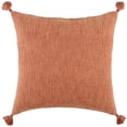 thumbnail image 1 of HomeRoots 403496 Coussin Décoratif à Rayures Abstraites Tonales Unies Terracotta, 1 of 1