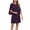 Purple, variant on Summer Dresses for Women 2025 Casual Elegant Round Neck Cape Sleeve Flowy Party Dress for Daily Wear and Events Sun Dress Navy M