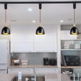 thumbnail image 5 of KAYYELAMP H-Type Track Light 3.2Ft Adjustable Cord Brass Base Black Metal Shade Modern Pendant for Farmhouse Home Store(No Bulb, Track), 5 of 7