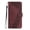 Brown, variant on Wallet Case for Blackview BV5300 Pro with Card Holder, Cash Pocket, Kickstand, Magnetic Clasp & Wrist Strap, Geometric Texture Folio Cover Black