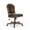 Dark Brown/Natural, variant on Noble House Tilton Wood Upholstered Swivel Office Chair, Beige and Natural