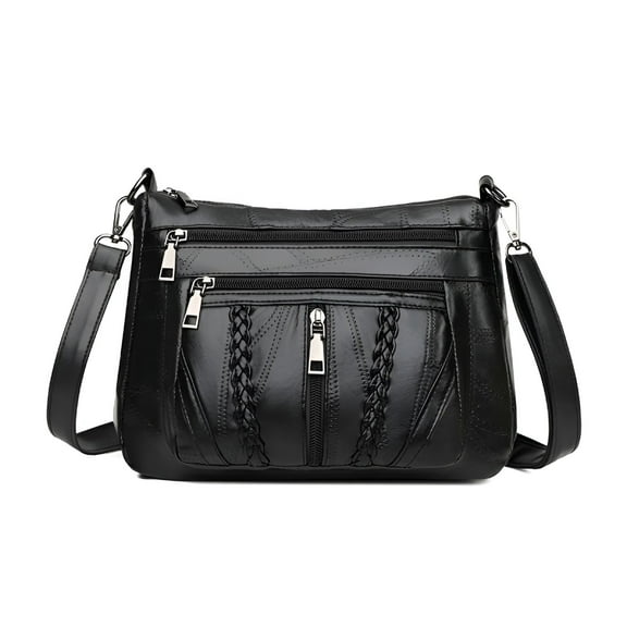 GASTROPOD Purses for Women Pocketbooks Soft Pu Leather Ladies Crossbody Purse Multi Pocket Shoulder Bag Black Crossbody Bags for Women