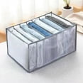 thumbnail image 2 of Organizador de cajones de tela, pantalones plegables, divisor de almacenamiento, telas no tejidas lavables Largo BLESIY divisor de almacenamiento del cajón, 2 of 8