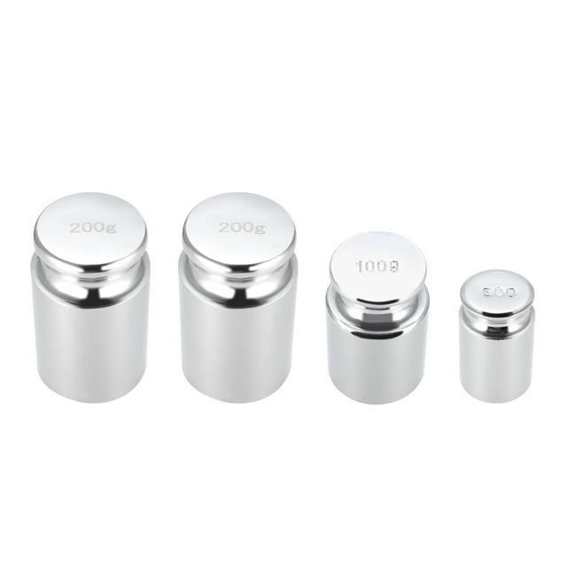 Unique Bargains Gram Calibration Weight Set 50g 100g 200g M1 Precision Chrome Plated Steel for Digital Balance Scale