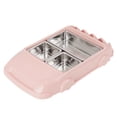 thumbnail image 2 of Dekaim Fiambrera, contenedor de Almacenamiento de Alimentos Dividido Anti-escaldado de Acero Inoxidable de Grado alimenticio (Rosado), 2 of 5