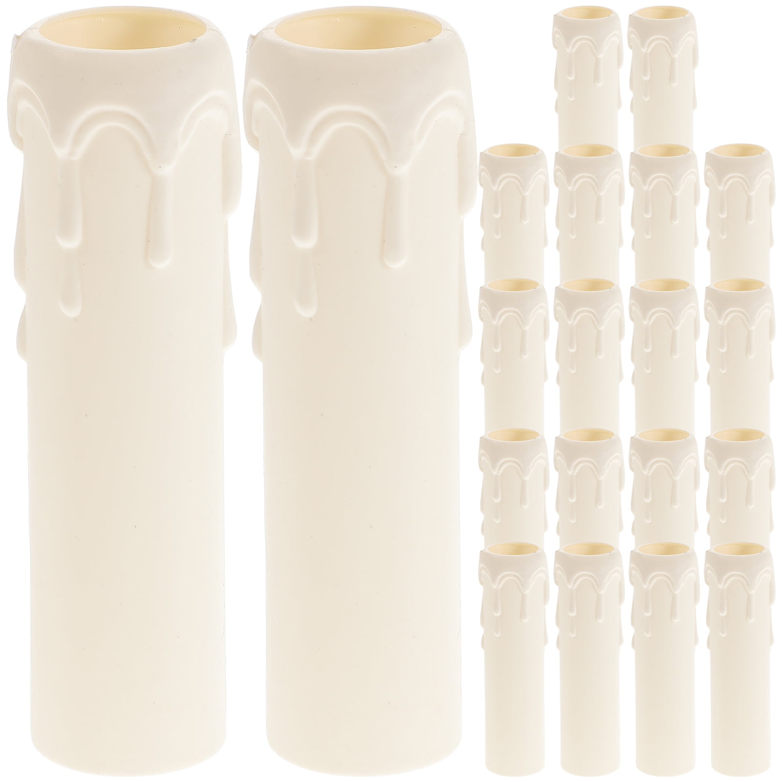 20 Pcs Candle Casings Plastic Chandelier Casings Durable Candle Socket
