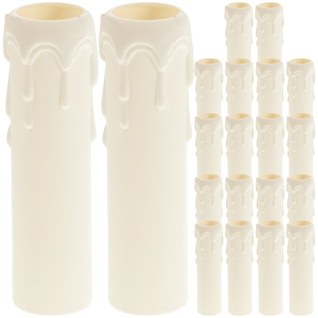 Miangastore 20 Pcs Bouchons de Bougie en Plastique Durables