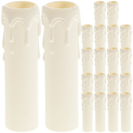

20 Pcs Candle Casings Plastic Chandelier Casings Durable Candle Socket Covers